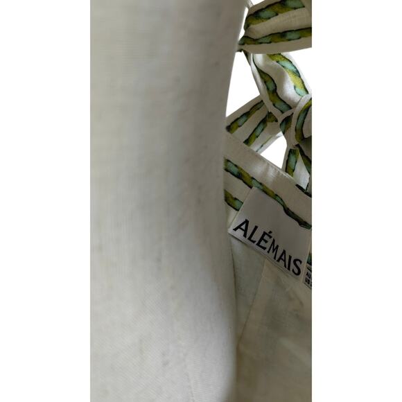 ALEMAIS + Sam Pauletto Sea printed linen mini dress US 2 - Picture 11 of 12